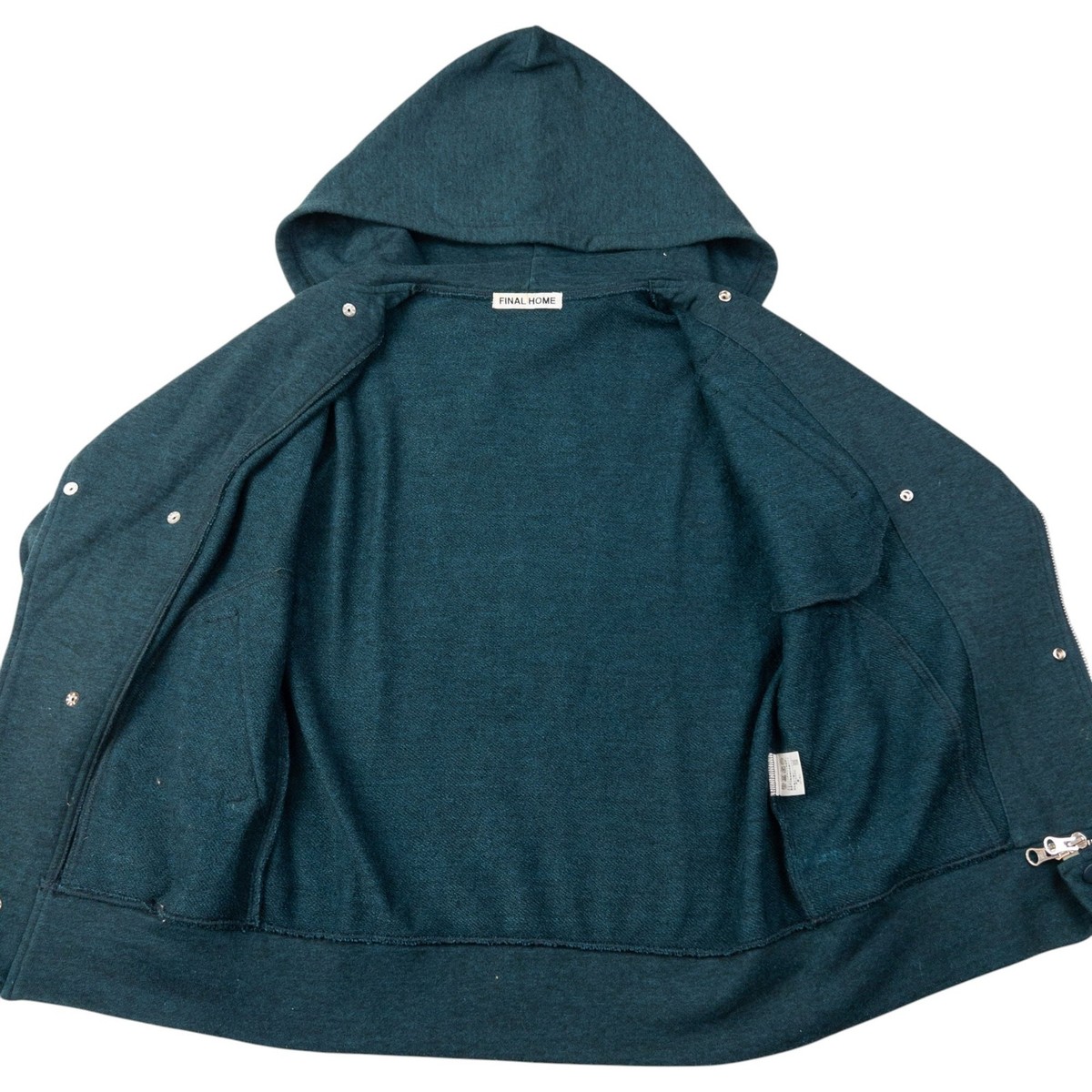 Vintage Final Home By Issey Miyake Asymmetric Zip Up Hoodie Size XS View 5