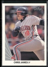 Chris James 1990 Leaf #319 Cleveland Indians