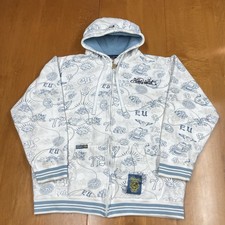 Vintage Y2K Marc Ecko Unlimited AOP Full Zip Hoodie Sweatshirt XL