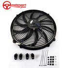 16" 12V 120W Pull Push Electric Radiator Cooling Fan+Mounting Kit Fit Muscle Car