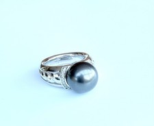 Joop Ring mit schwarzer Perle Silber 925