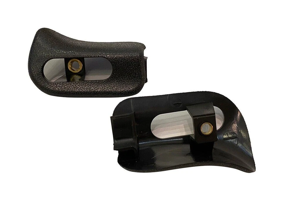 Sun Visor Trim Caps Set for Mercedes R129 SL500 SL600 1994-2001 Black Color - Image 2 of 4