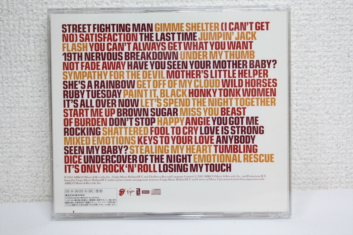 The Rolling Stones -Forty Licks Rock CD JAPAN EDITION 2-CD SET