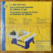 QEP 7” Wet Tile Saw 7 in. Wet Diamond Tile Saw