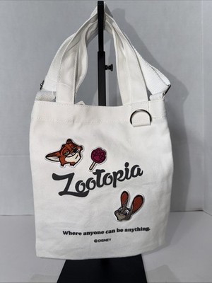 Disney Japan Exclusive ZOOTOPIA NICK & JUDY HOPS 2-WAY TOTE BAG NEW RARE!