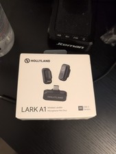 Hollyland LARK A1 Mini Duo 2-Person Wireless Microphone System with USB-C Gray 
