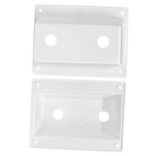 White Faucet Stand Off Bezel Faucet Cover for RV Camper Trailer Shower 2 Pack