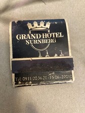 Real Oldie Grand Hotel Nurnberg Match Book