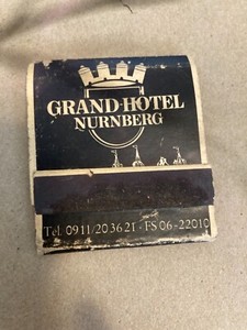 Real Oldie Grand Hotel Nurnberg Match Book