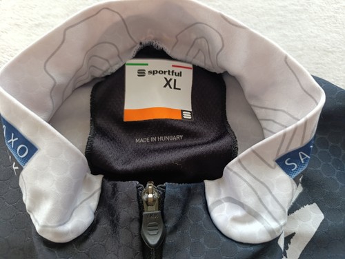 Maglia ciclismo uomo Saxo Bank Sportful Uci bianca blu taglia XL - Foto 4 di 10