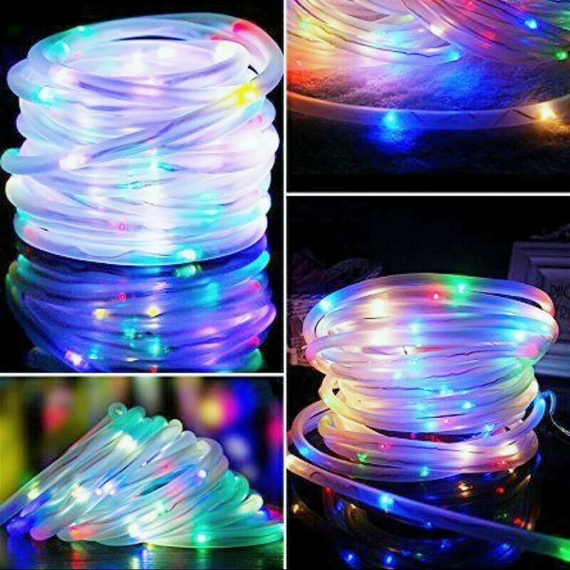50/100LED Solar Garden String Fairy Lights Rope Twinkle Outdoor Patio XMAS Decor - Image 3 of 4