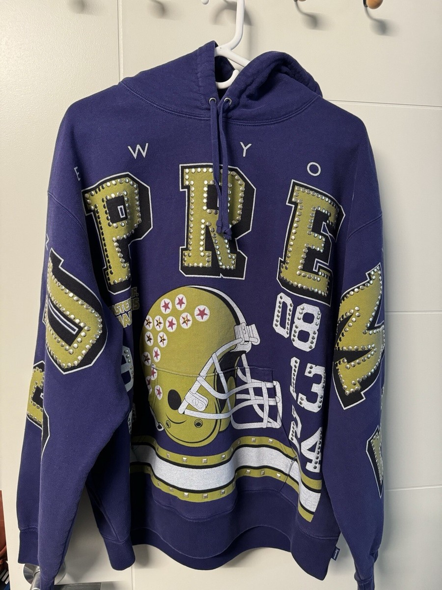 F/W 2024 New Supreme Champions Studded Hooded Sweatshirt F/W 2024 New Supreme Champions Studded Hooded Sweatshirt