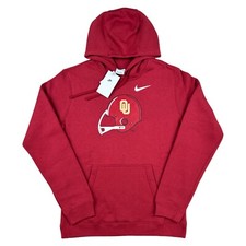 Nike Oklahoma Sooners Hoodie Sweatshirt Pullover OU Football Mens Medium Red New