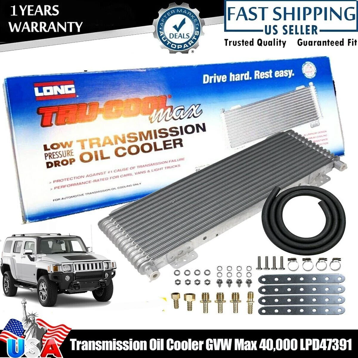 Tru Cool 40K Transmission Cooler Transmission Oil Cooler GVW Max
