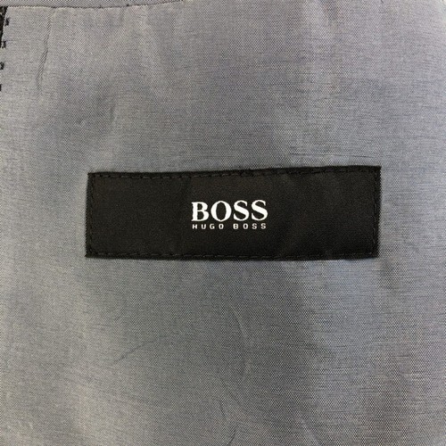 Hugo Boss Rossellini Wool Silk Blend Sport Coat Blazer Mens 48L Blue Black USA - Picture 13 of 14