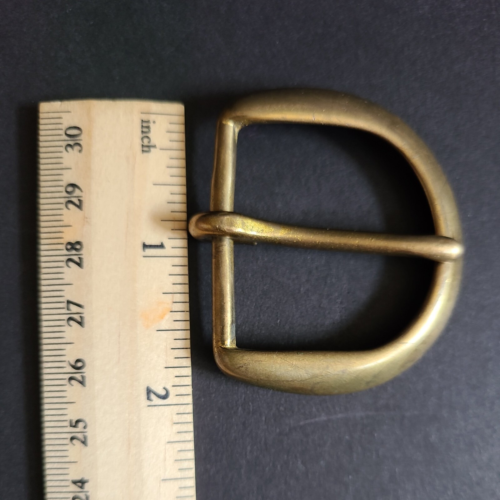 Vintage Solid Brass Basic Belt Buckle Made in Jap… - image 3