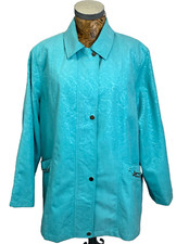 Finesse Jacket 18 Jade Water Repellent Micro Fibre Moss Finish Luxury Midi New