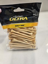 Wilson Ultra Golf Tees 3-1/4" Hardwood Traditional Design UW1176 50 Count E5