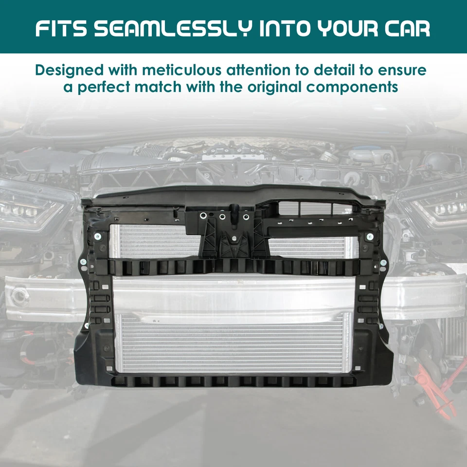 Conjunto de soporte de núcleo de radiador para Volkswagen Jetta 2010-2014 VW GTI Golf 2010 Foto 2 de 4