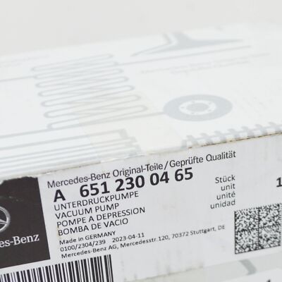 MERCEDES-BENZ ML W166 Vacuum Pump A6512300465 NEW GENUINE | eBay