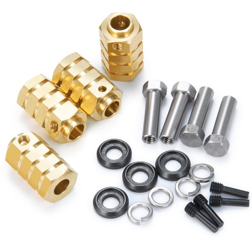 4PCS 12mm Wheel Hubs Hex Pins Adapter Heavy Duty Brass 5-20mm For 1/10 TRX4 TRX6 - Picture 5 of 20
