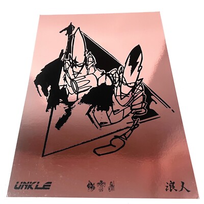 UNKLE - Limited Edition A3 Pointmen Logos Print - Rose Foiled /50 Futura 2000