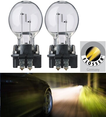 Flosser PW24W 12182 24W Two Bulbs DRL Daytime Light Replacement Stock Lamp OE