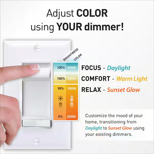 CE Ultra Baffle Integrated LED 4 in Round Adj Color Temp Canless Recessed Light - Picture 4 of 6