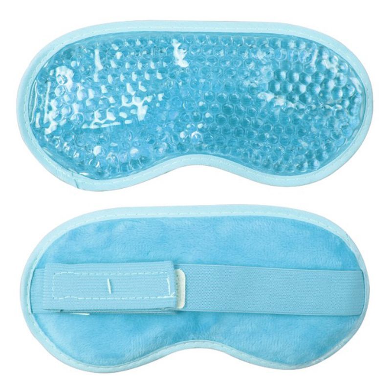 Reusable Hot Cold Gel Eye Mask for Relaxation & Therapy with Gel Beads-image