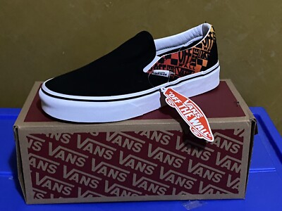 Men Size Men 4 / Women 5.5- VANS Authentic Logo Flame Multicolor