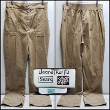 Sears JTF Jeans That Fit vintage 70s 18/30" tall high waist tan corduroy pants