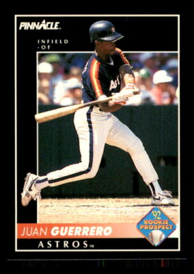 1992 BASEBALL 1992 Pinnacle Juan Guerrero Houston Astros #552 RP1 RC1