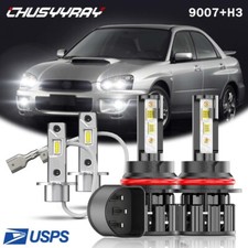For Acura Integra 1990-1993 6000k Led Headlight High Low Fog Light Bulbs Combo