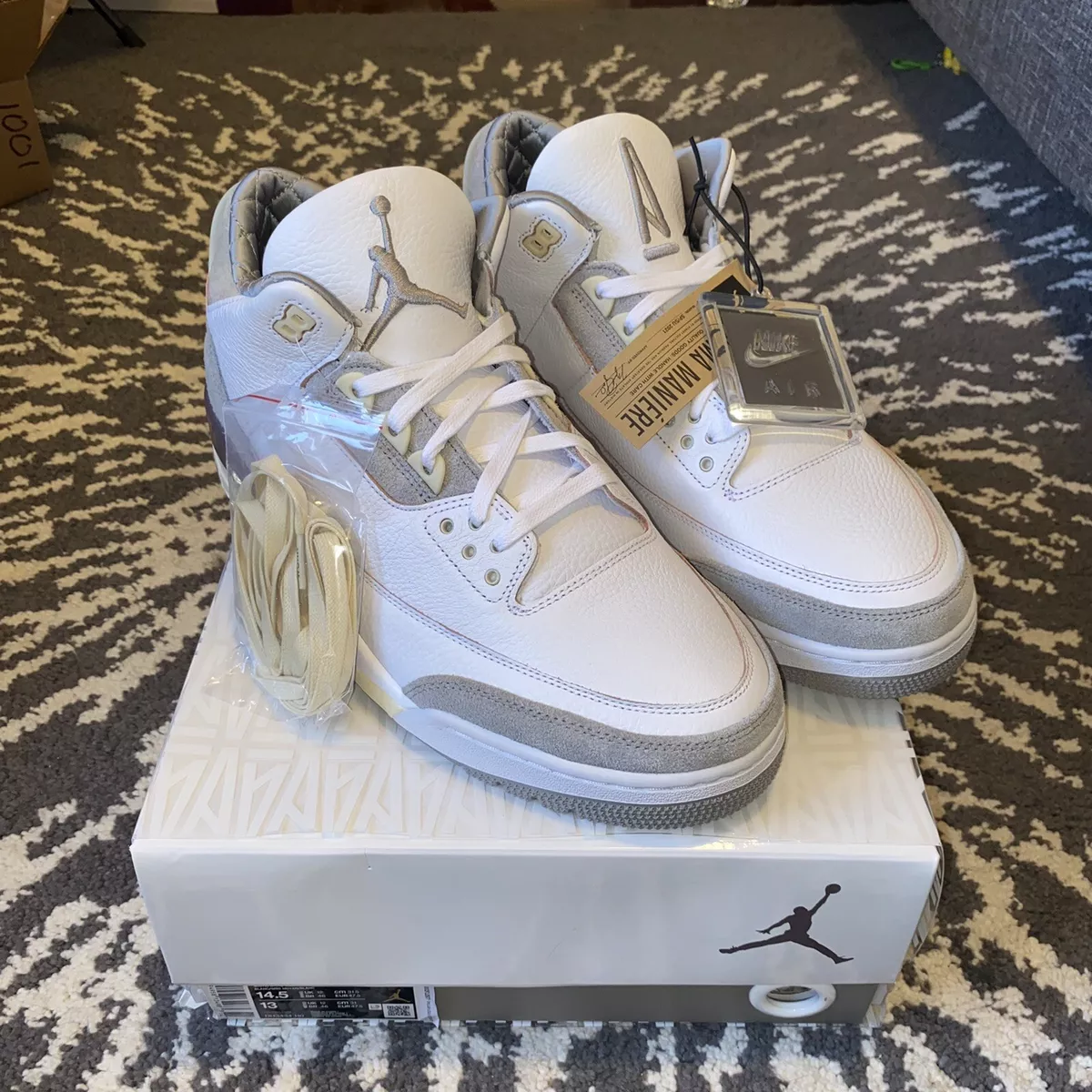 Jordan 3 retro store triple white