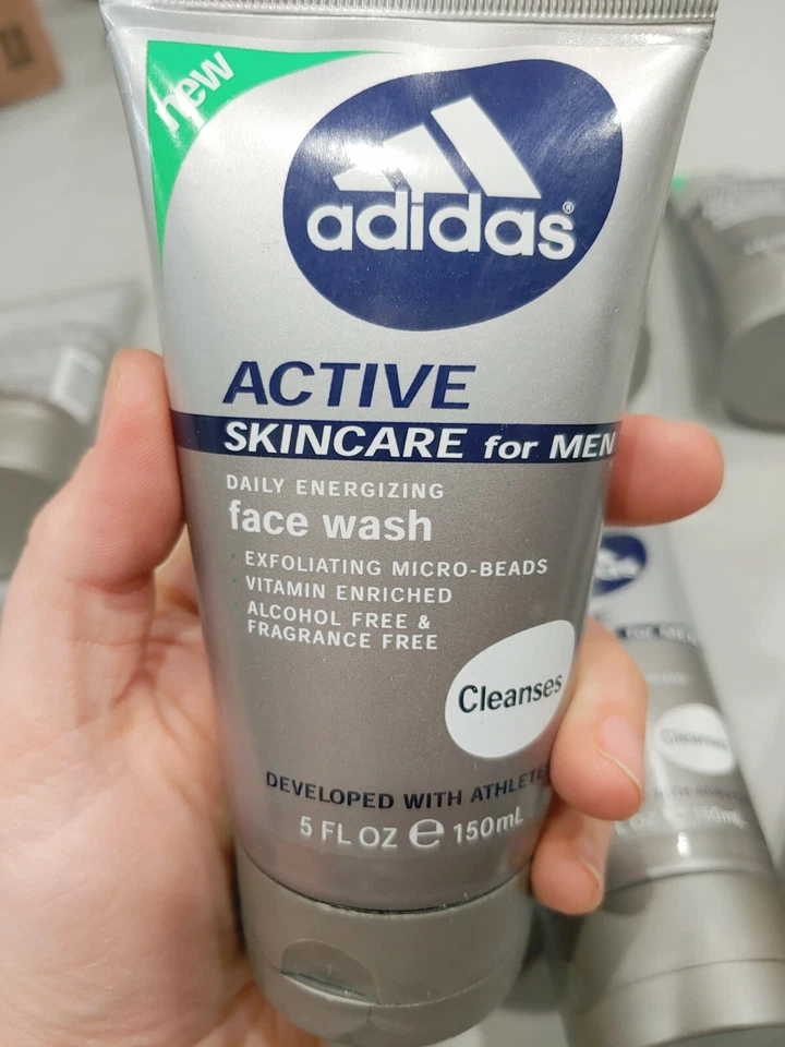 9 piezas 5 oz NUEVO Antiguo Stock ADIDAS Cuidado Activo de la Piel para HOMBRES Lavado Facial Energizante  Foto 4 de 4