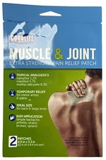 Coralite Pain Patch MUSCLE & JOINT 4.9 x 3.3" 2 patches / pouch ( 1 pouch ) --