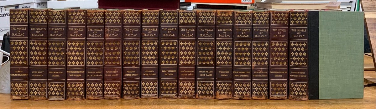 仏 ラネ・バルザスィエンヌ 第２期 15冊セット　Balzac バルザック 1899 Novels of Honoré de Balzac, Centenary Edition Complete 16