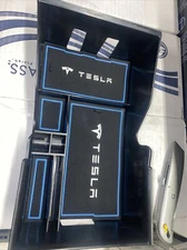 TESSLA Car Tray With Rubber TESLA  Inserts  11 5/8" x 6" x & 3/4
