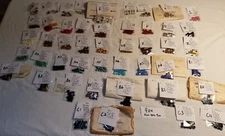 VTG Flatback Cabs & Faceted Round Rhinestone 9mm to 10mm Swarovski Czech WG 9004