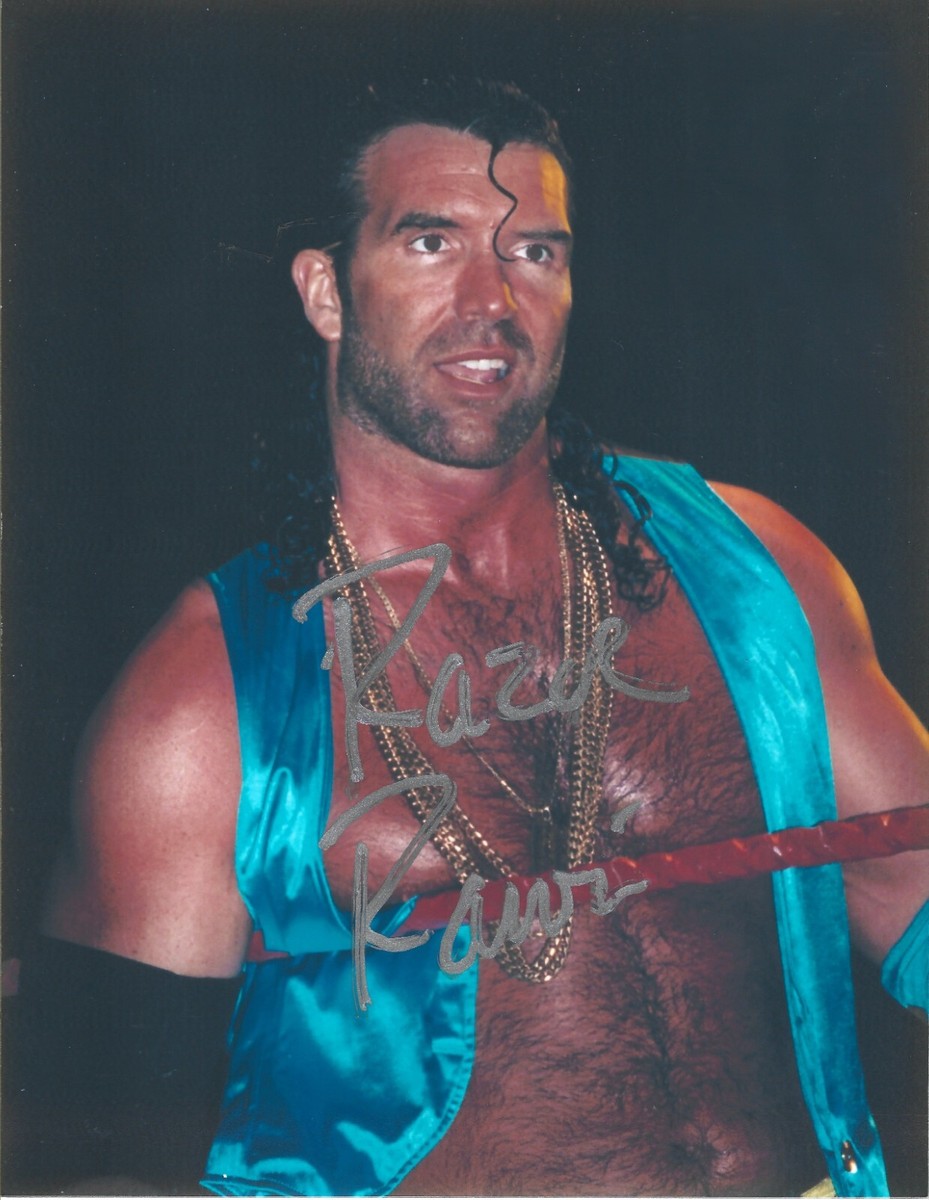 PLEASE READ ** M3997 Razor Ramon Autographed Wrestling Photo