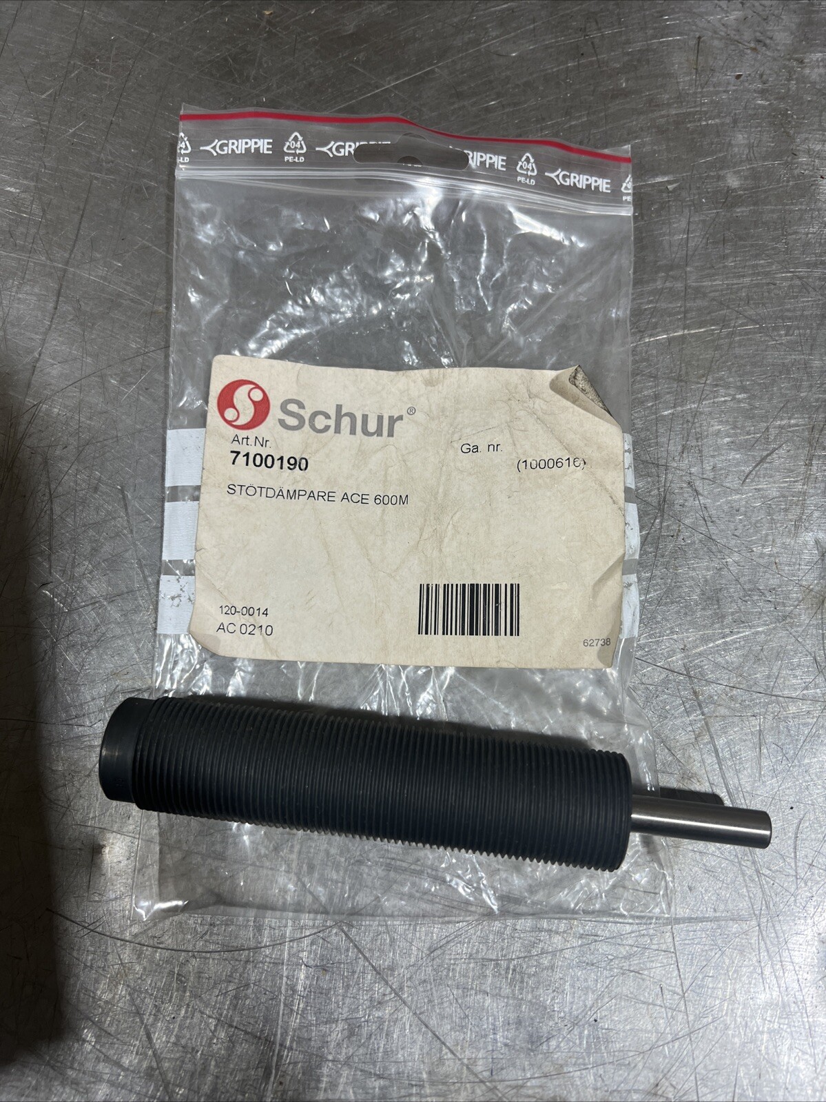 ACE SHOCK ABSORBER MC600EUM M25x1.5 5-10N Self Compensating Nos Surplus ...