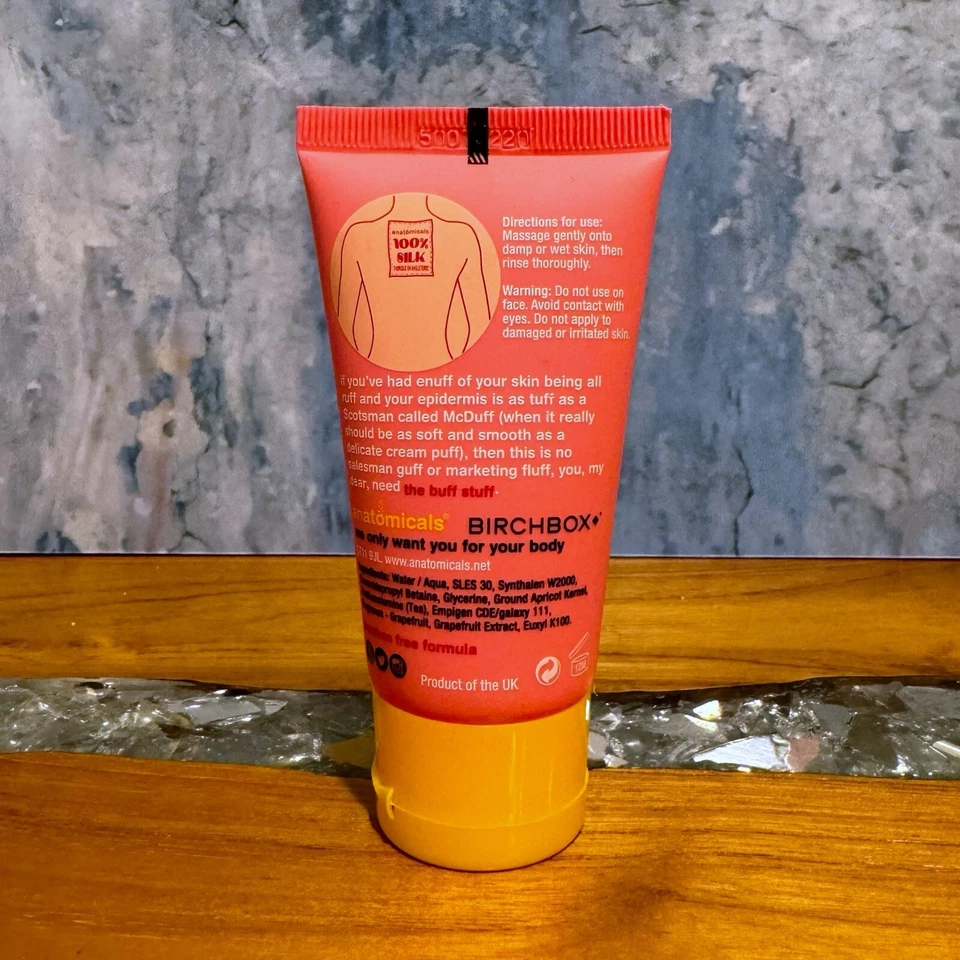 Exfoliante corporal cítrico Anatomicals THE BUFF STUFF 1,6 fl oz nuevo y sellado Foto 2 de 2