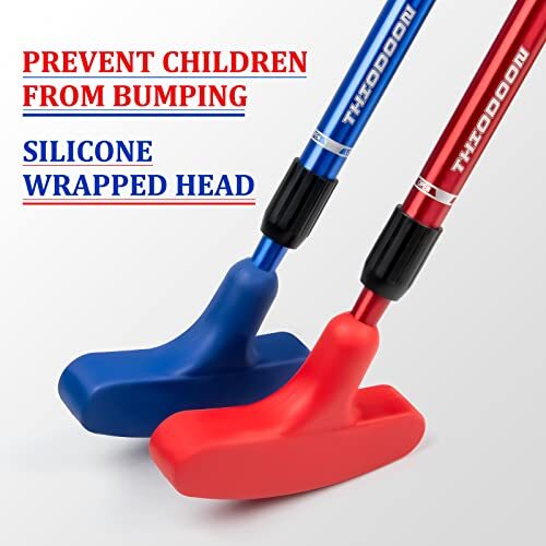 Golf Putters for Men and Women TwoWay Kids Red+Blue Putters & 6 Golf