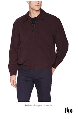 auburn lightweight golf jacket