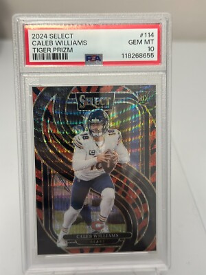 2024 Select Caleb Williams Tiger Prizm PSA 10 POP 1 Bears RC | eBay