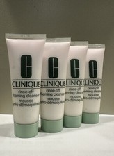 Clinique Rinse off Foaming Cleanser 1.7 Fl oz /50 ml Normal Skin 4 PCs Set