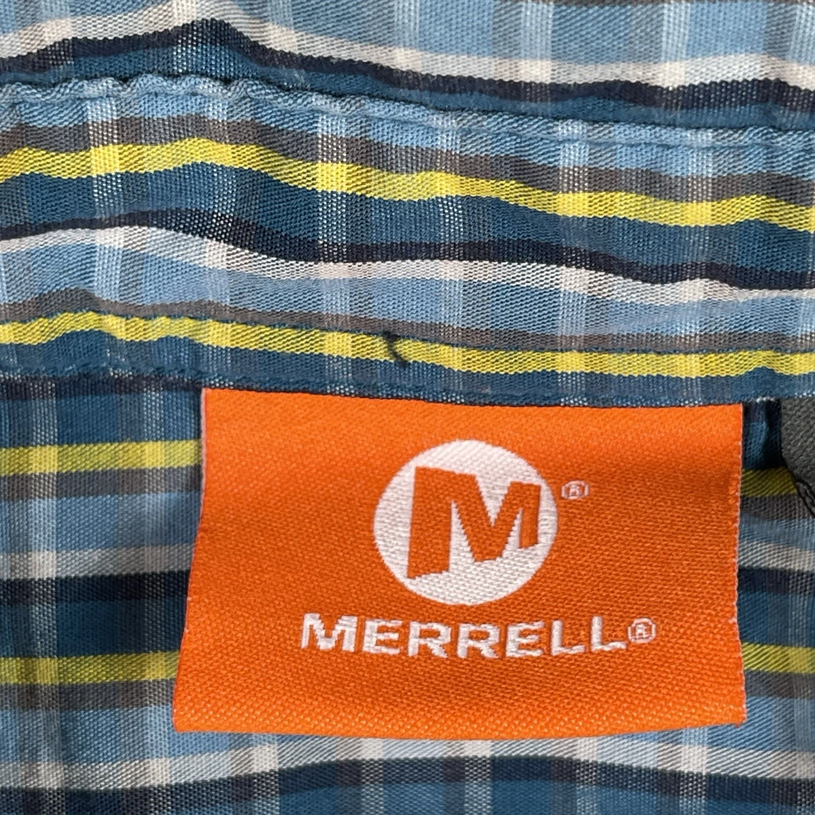 merrell plaid outdoors gorpcore hiking workwear camp shirt