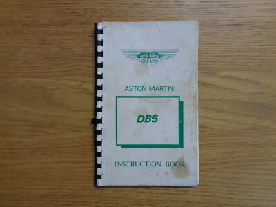 Aston Martin DB5 Coupe und Volante Betriebsanleitung/Handbuch