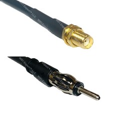 LMR240 SMA FEMALE to AM/FM MALE Coax RF Cable USA-Ship Lot