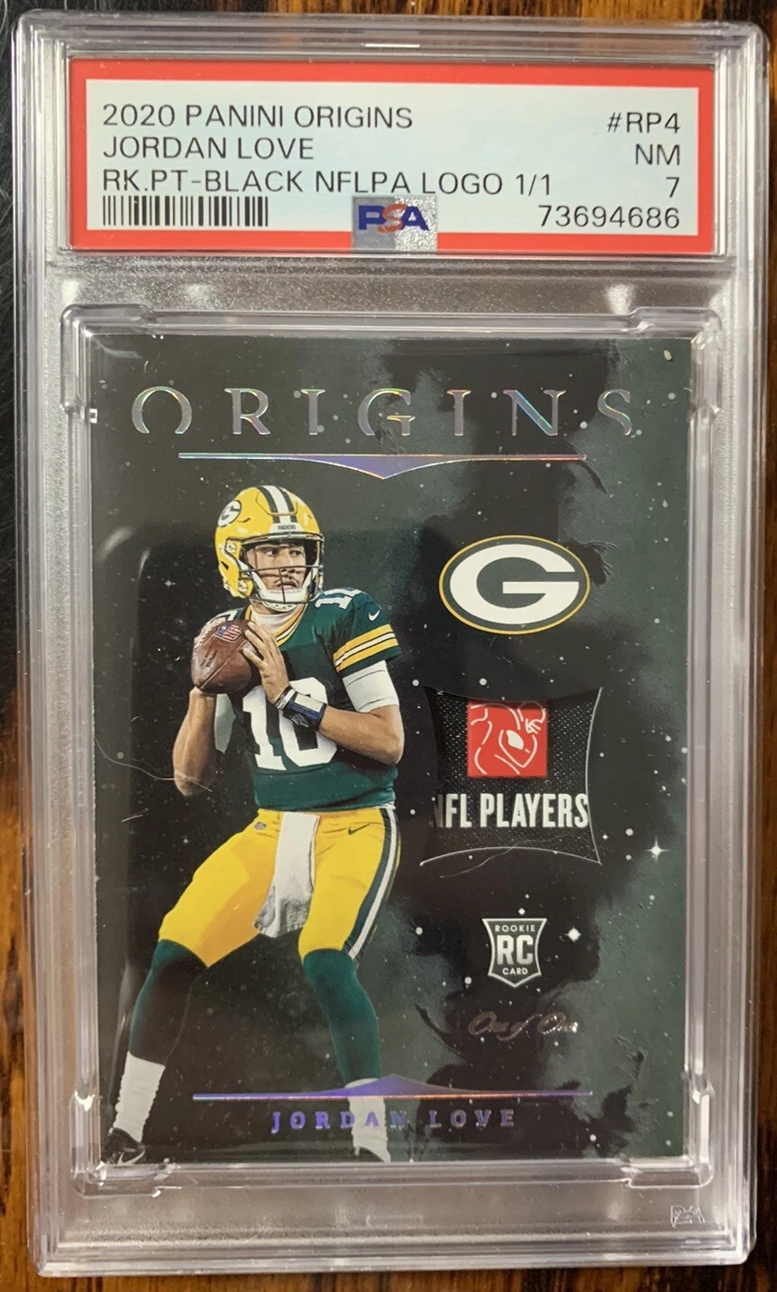 Jordan Love Panini Origins Rookie Patches #RP4 Black Nflpa Logo 1/1